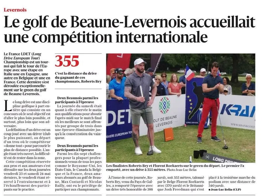 Long Drivers European Tour au Golf de Beaune Levernois